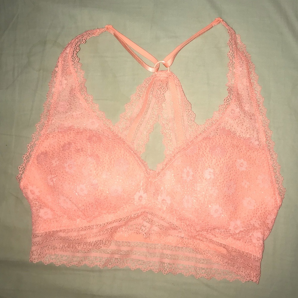 Victoria Secret orange bralette with price tag